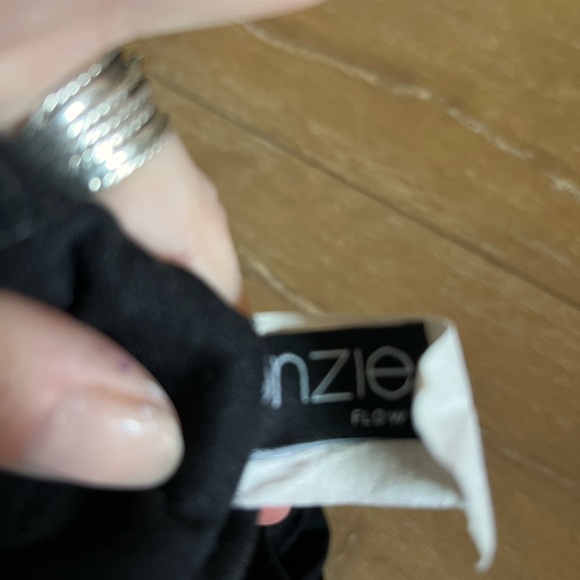 Onzie Dark Plum Shimmer Crop Top/Yoga Bra (fits size small) - Picture 5 of 5